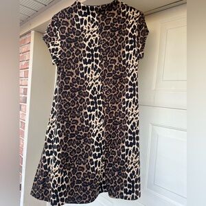 Animal print A line dress